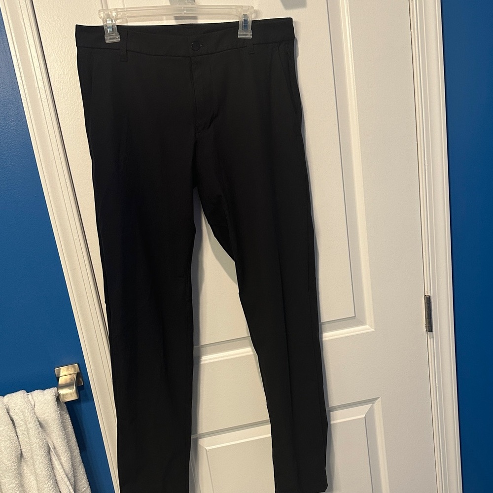 Lululemon Mens ABC Slim Fit Black Pants 34” Inseam
